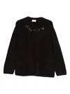 P.a.r.o.s.h Bead-embellished Sweater In Brown