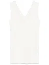 P.a.r.o.s.h Bead-embellished Tank Top In White