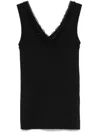 P.a.r.o.s.h Beaded Tank Top In Black
