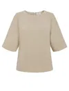 P.a.r.o.s.h Beige Cady Blouse In Beige