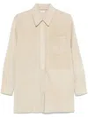 P.a.r.o.s.h Parosh Beige Capra Clothing Jackets In Neutral