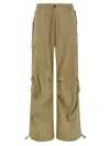 P.a.r.o.s.h Beige Cotton Blend Cargo Pants In Beige