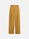 P.a.r.o.s.h Beige Cotton Pants In Brown