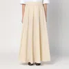 P.a.r.o.s.h Parosh Tafetta Maxi Skirt In Beige