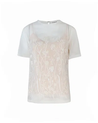 P.a.r.o.s.h Blusa Sovrapposta Beige In Toni Neutri