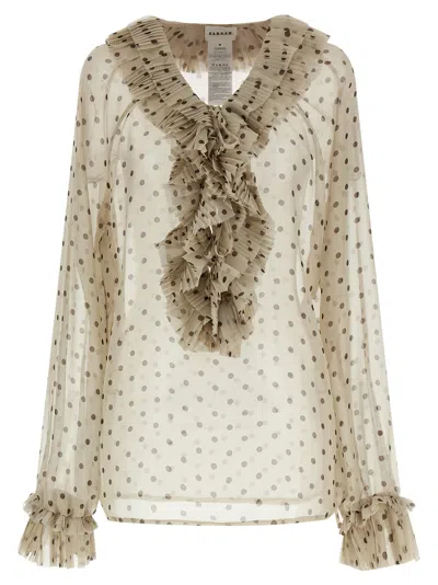 P.a.r.o.s.h . Beige Polyester Women's Blouse