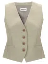 P.a.r.o.s.h Raisa Gilet Beige In Neutral