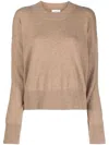 P.a.r.o.s.h Fine-knit Cashmere Sweatshirt In Beige