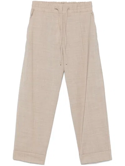 P.A.R.O.S.H BEIGE WOOL PANTS