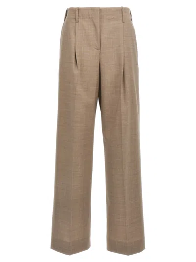 P.A.R.O.S.H BEIGE WOOL PANTS
