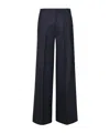 P.a.r.o.s.h Twill Wide Tailored Trousers In Black
