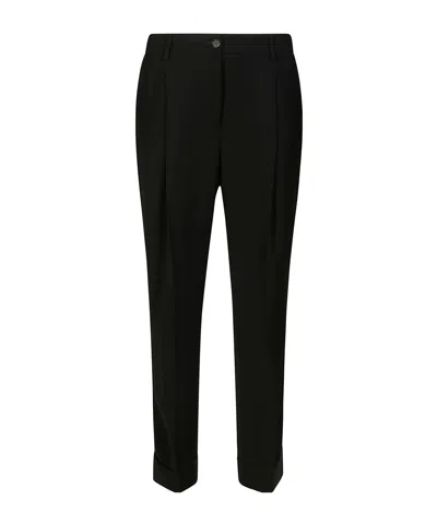 P.a.r.o.s.h Belt-loop Casual Pants In Black