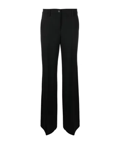 P.a.r.o.s.h Belt-loop Casual Pants In Black