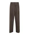 P.a.r.o.s.h Cotton Gabardine Wide Leg Trousers In Multi
