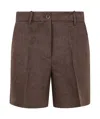 P.a.r.o.s.h Belt Loop Shorts In Brown