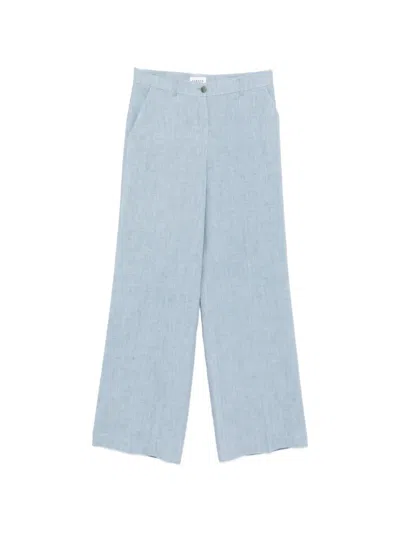 P.a.r.o.s.h Belt-loops Trousers In Blue