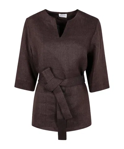 P.A.R.O.S.H BELTED BLOUSE