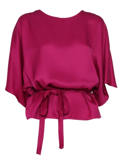P.A.R.O.S.H BELTED BLOUSE,D312411 ROMEA028
