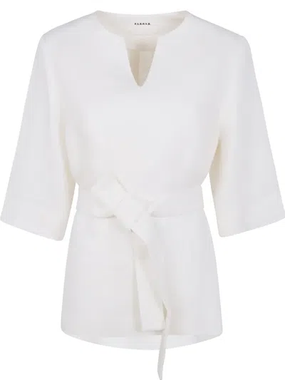 P.A.R.O.S.H BELTED BLOUSE
