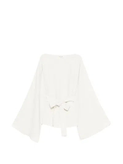 P.a.r.o.s.h Belted Blouse In White