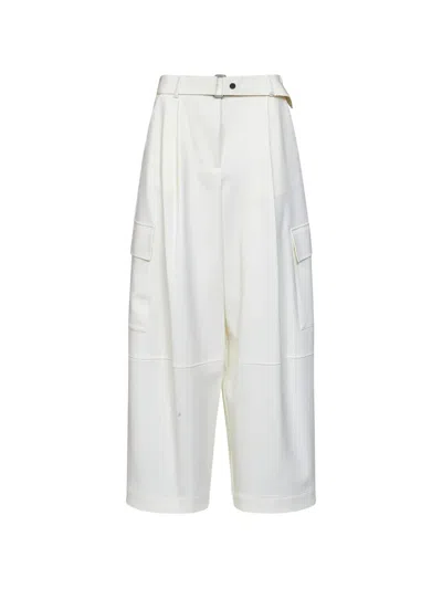 P.a.r.o.s.h Belted Cargo Pants In 화이트
