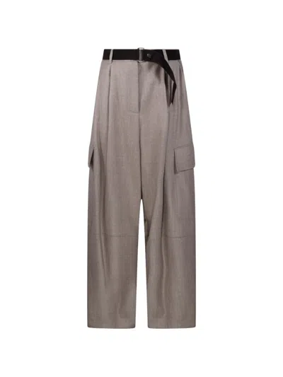 P.a.r.o.s.h Belted Cargo Pants In Neutral