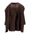 P.a.r.o.s.h Belted Coat In Black