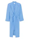P.a.r.o.s.h Belted Coat In Blue