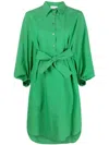 P.a.r.o.s.h . Classic Shirt Design Midi Dress In 绿色