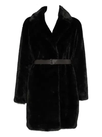 P.A.R.O.S.H BELTED FAUX-FUR COAT
