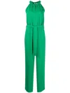 P.a.r.o.s.h Tied-waist Design Jumpsuit In Green