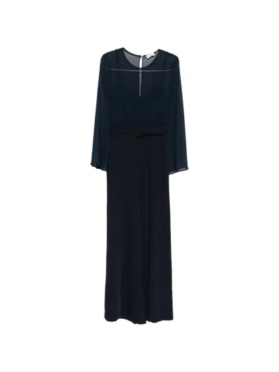 P.a.r.o.s.h Belted Jumpsuit In Blue