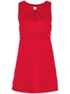 P.a.r.o.s.h Leak Belted Mini Dress In Red