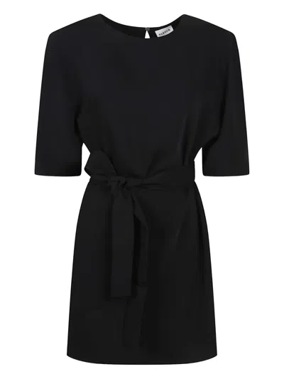 P.a.r.o.s.h Belted Puff-sleeve Dress