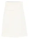 P.a.r.o.s.h Belted Skirt In Neutral