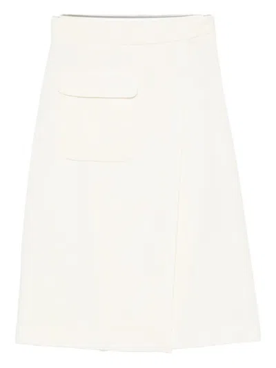 P.a.r.o.s.h Belted Skirt In Neutral
