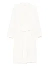 P.a.r.o.s.h Capotto Belted-waist Cashmere Peacoat In White