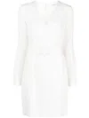 P.A.R.O.S.H P.A.R.O.S.H. BELTED V-NECK MINIDRESS
