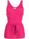 P.a.r.o.s.h Geripptes Oberteil In Pink
