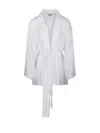 P.a.r.o.s.h Kimono Belted Waist Frayed Edges