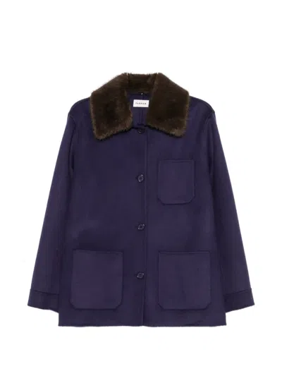 P.a.r.o.s.h Belted-waist Jacket In Purple