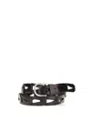 P.a.r.o.s.h P. A.r. O.s. H. Woven Leather Belt In Black