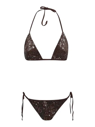 P.A.R.O.S.H BIKINI - MARRÓN