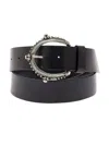 P.a.r.o.s.h Black Belt With Circle Buckle In Black