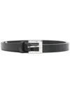 P.a.r.o.s.h Textured Leather Adjustable Belt