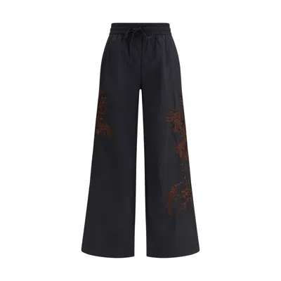 P.a.r.o.s.h P. A.r. O.s. H. Embroidered Pants In Black