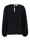 P.a.r.o.s.h Black Cut-out Blouse In Black