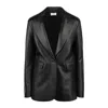 P.a.r.o.s.h . Black Lambskin Leather Jacket In Black