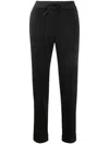 P.a.r.o.s.h Wool Blend Drawstring Trousers With Cuffed Hems In Black