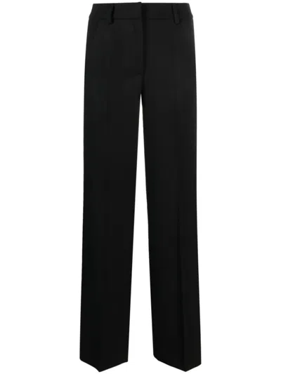 P.A.R.O.S.H BLACK LILIUXY TAILORED TUXEDO TROUSERS